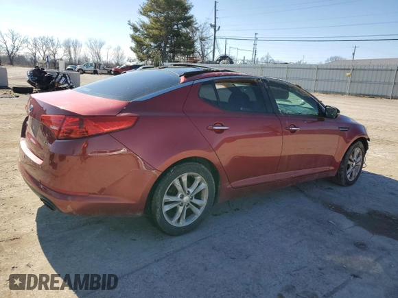 2012 Kia Optima EX with VIN 5XXGN4A71CG042148, listed as a Copart auction lot 45535675 with Not Provided miles and Salvage Title. Bid and sale history available at DreamBid. Image 3.