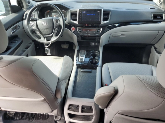 2020 Honda Ridgeline RTL-E with VIN 5FPYK3F77LB012808, listed as a Copart auction lot 60014575 with 85,280 mi miles and Salvage title. Bid and sale history available at DreamBid. Image 8.