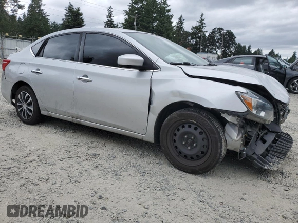 2017 Nissan Sentra S with VIN 3N1AB7AP2HY355789, listed as a Copart auction lot 64208415 with 184,037 mi miles and Salvage title. Bid and sale history available at DreamBid. Image 4.
