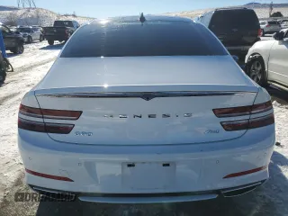 2021 Genesis G80 2.5T with VIN KMTGB4SC6MU044687, listed as a Copart auction lot 87952985 with 80,141 mi miles and Salvage Title. Bid and sale history available at DreamBid. Image 6.