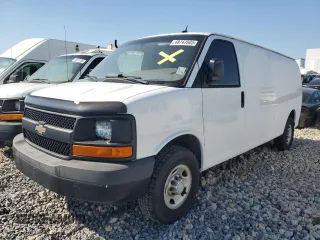 2015 Chevrolet Express Cargo z VIN 1GCZGUCG4F1248614, wystawiony jako Copart lot #48747805 z przebiegiem 196 403 mil mil oraz Czysty tytuł • Clean title. Historia ofert i sprzedaży dostępna na DreamBid. Obrazek 1.