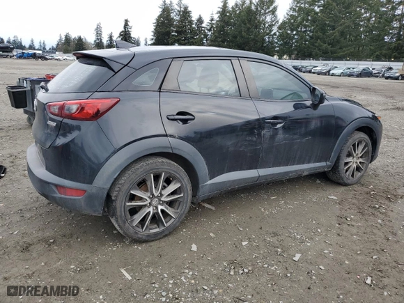 2017 Mazda CX-3 Touring with VIN JM1DKFC70H0162133, listed as a Copart auction lot 45349635 with 77,977 mi miles and Salvage Title. Bid and sale history available at carsss.com. Image 3.