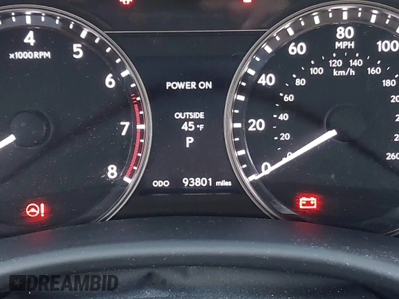 2014 Lexus GS 350 with VIN JTHCE1BLXE5022947, listed as a IAAI auction lot 41740444 with 93,801 mi miles. Bid and sale history available at carsss.com. Image 15.