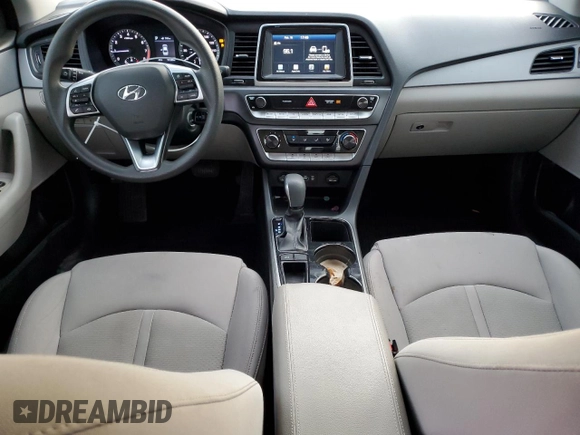 2019 Hyundai Sonata SE with VIN 5NPE24AF9KH768799, listed as a Copart auction lot 45887355 with 99,330 mi miles and Salvage Title. Bid and sale history available at DreamBid. Image 8.