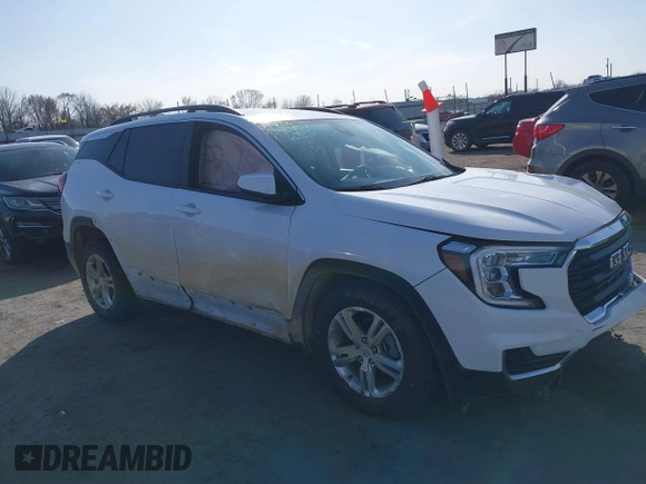 2022 GMC Terrain SLE with VIN 3GKALMEV3NL140632, listed as a IAAI auction lot 41570760 with 23,558 mi miles. Bid and sale history available at carsss.com. Image 13.