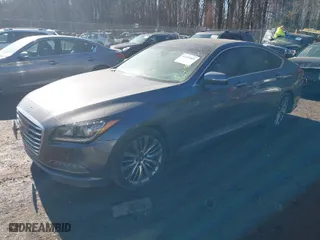2017 Genesis G80 5.0L Ultimate with VIN KMHGN4JF6HU173239, listed as a IAAI auction lot 41431822 with 140,552 mi miles. Bid and sale history available at carsss.com. Image 2.