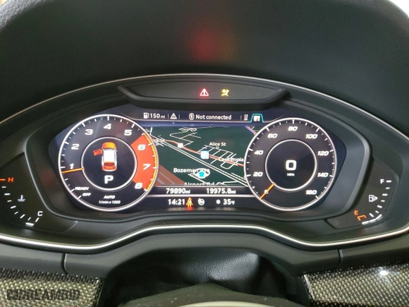 2018 Audi SQ5 Prestige with VIN WA1C4AFY0J2119591, listed as a Copart auction lot 86552954 with 79890 miles and Salvage Title. Bid and sale history available at carsss.com. Image 9.