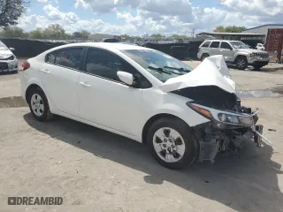 2017 Kia Forte LX with VIN 3KPFK4A71HE153495, listed as a Copart auction lot 46814145 with 0 mi miles and Salvage Title. Bid and sale history available at carsss.com. Image 4.