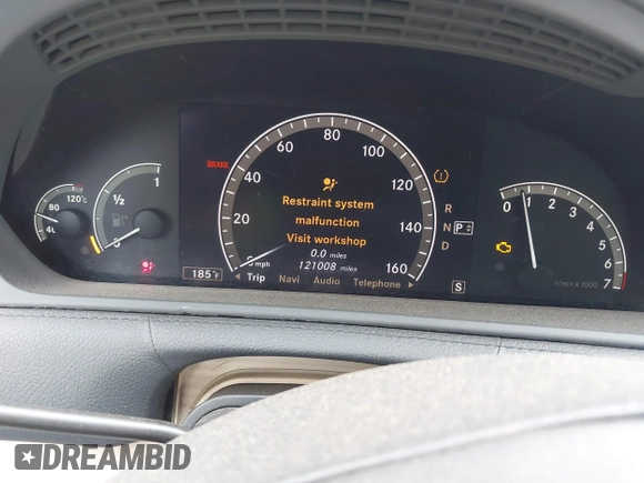 2007 Mercedes-Benz CL-Class 5.5L V8 with VIN WDDEJ71X97A002508, listed as a IAAI auction lot 42073932 with 121,008 mi miles. Bid and sale history available at carsss.com. Image 7.