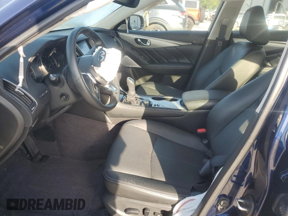 2022 Infiniti Q50 Luxe z VIN JN1EV7BP4NM311315, wystawiony jako Copart lot #57082775 z przebiegiem 23 239 mil mil oraz Nie do naprawy • Non repairable. Historia ofert i sprzedaży dostępna na DreamBid. Obrazek 7.