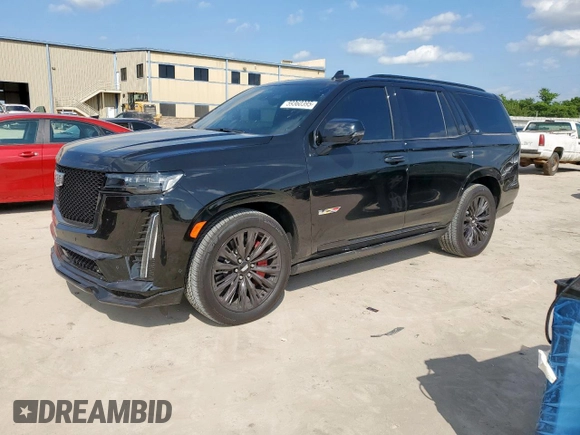 2024 Cadillac Escalade AWD V-Series z VIN 1GYS4HK95RR399949, wystawiony jako Copart lot #59360395 z przebiegiem 6 163 mil mil oraz Szkoda całkowita • Salvage title. Historia ofert i sprzedaży dostępna na DreamBid. Obrazek 1.