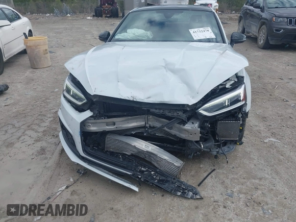 2019 Audi S5 Prestige with VIN WAUR4AF54KA005345, listed as a IAAI auction lot 41722478 with 53,414 mi miles and . Bid and sale history available at DreamBid. Image 6.