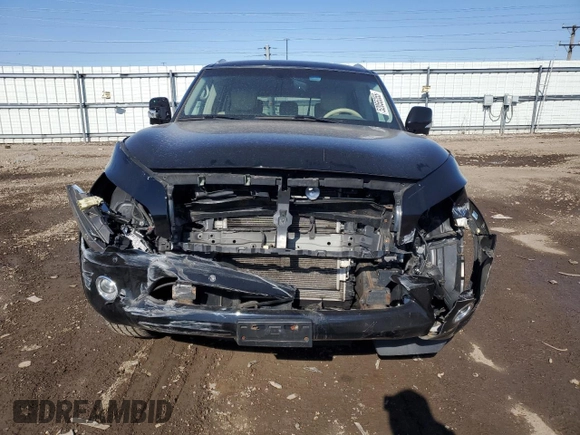 2014 Infiniti QX80 with VIN JN8AZ2NC0E9351135, listed as a Copart auction lot 52055355 with 0 mi miles and Salvage Title. Bid and sale history available at carsss.com. Image 5.
