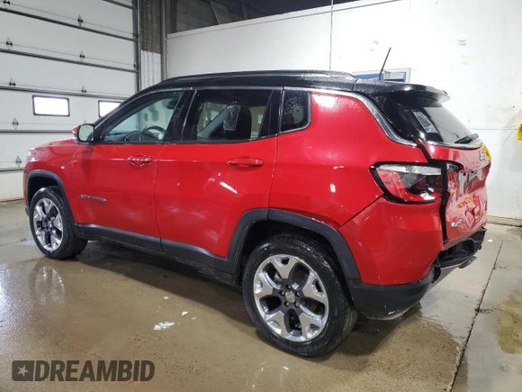 2021 Jeep Compass Limited with VIN 3C4NJDCB9MT599965, listed as a Copart auction lot 49705175 with 65,182 mi miles and Salvage Title. Bid and sale history available at carsss.com. Image 2.