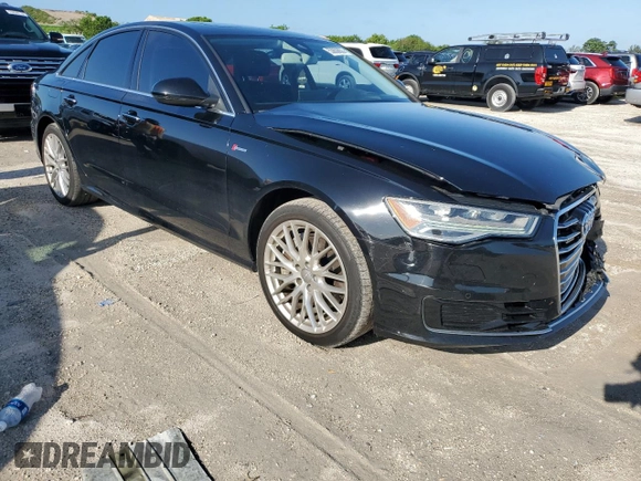 2016 Audi A6 Prestige with VIN WAUHGAFC9GN000885, listed as a Copart auction lot 53656633 with 98,685 mi miles and Salvage title. Bid and sale history available at DreamBid. Image 4.