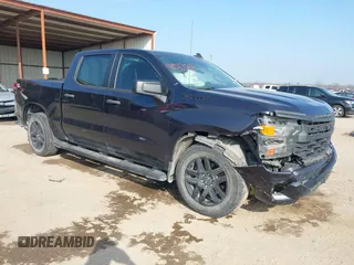 2022 Chevrolet Silverado 1500 Custom with VIN 1GCPABEK5NZ519646, listed as a IAAI auction lot 41517582 with 58,021 mi miles and . Bid and sale history available at DreamBid. Image 1.