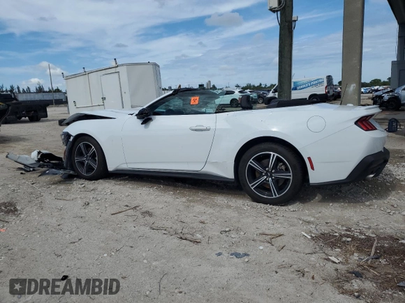 2024 Ford Mustang EcoBoost with VIN 1FAGP8UH2R5124849, listed as a Copart auction lot 62739785 with 28,709 mi miles and Non repairable. Bid and sale history available at DreamBid. Image 2.
