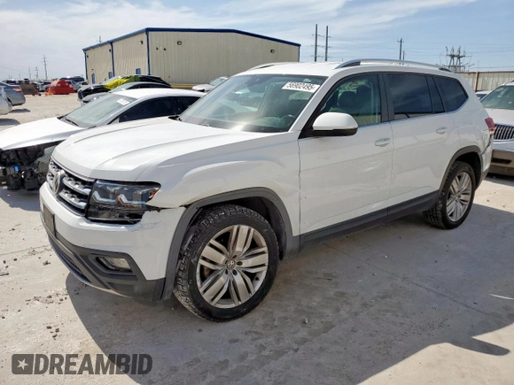 2019 Volkswagen Atlas SE z VIN 1V2WR2CA0KC596775, wystawiony jako Copart lot #56902495 z przebiegiem 57 040 mil mil oraz Szkoda całkowita • Salvage title. Historia ofert i sprzedaży dostępna na DreamBid. Obrazek 1.