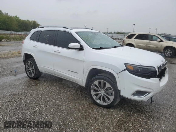 2019 Jeep Cherokee Overland with VIN 1C4PJMJN8KD311541, listed as a Copart auction lot 71706494 with Not provided miles and Salvage title. Bid and sale history available at DreamBid. Image 4.