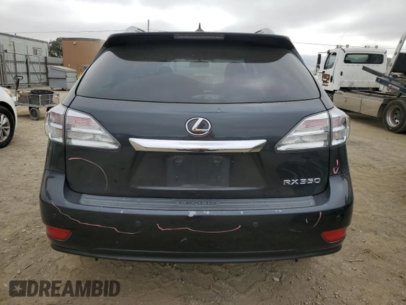 2011 Lexus RX 350 with VIN 2T2BK1BA0BC105320, listed as a Copart auction lot 60102895 with 163,008 mi miles and Salvage title. Bid and sale history available at DreamBid. Image 6.