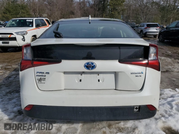 2019 Toyota Prius LE with VIN JTDL9RFUXK3006102, listed as a Copart auction lot 46575335 with 136,442 mi miles and Salvage Title. Bid and sale history available at DreamBid. Image 6.