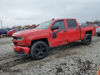 2018 Chevrolet Silverado 1500 Custom with VIN 3GCUKPEC7JG208655, listed as a Copart auction lot 80136394 with 119,941 mi miles and Salvage Title. Bid and sale history available at carsss.com. Image 1.