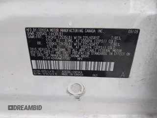 2010 Toyota RAV4 Limited z VIN 2T3YF4DV6AW017087, wystawiony jako IAAI lot #41546168 z przebiegiem 249 218 mil mil oraz . Historia ofert i sprzedaży dostępna na DreamBid. Obrazek 9.