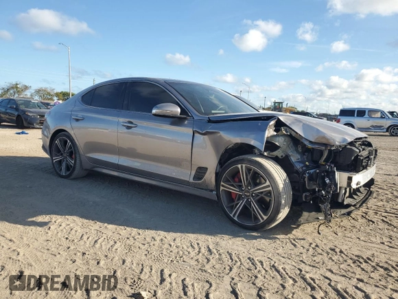 2024 Genesis G70 2.5T with VIN KMTG34SC1RU136438, listed as a Copart auction lot 44354645 with 11,831 mi miles and Salvage Title. Bid and sale history available at carsss.com. Image 4.