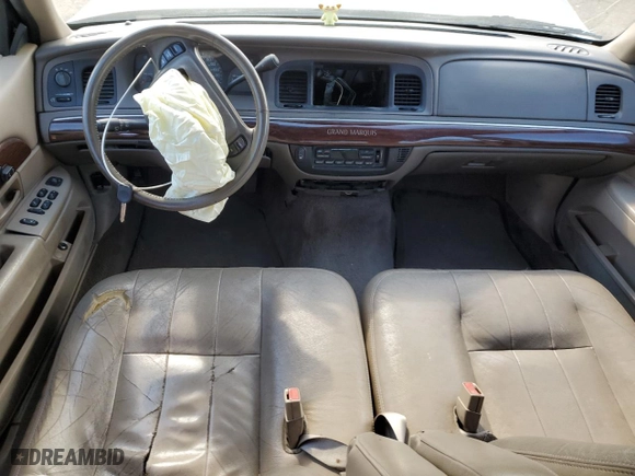 2003 Mercury Grand Marquis LS Premium with VIN 2MEFM75W23X677821, listed as a Copart auction lot 50328445 with 115,816 mi miles and Salvage Title. Bid and sale history available at carsss.com. Image 8.