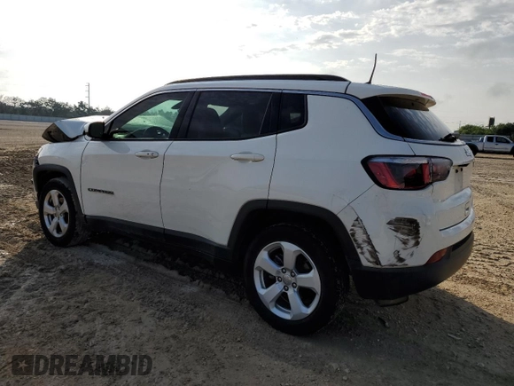 2019 Jeep Compass Latitude with VIN 3C4NJCBB7KT762945, listed as a Copart auction lot 55917165 with 100,854 mi miles and Salvage title. Bid and sale history available at DreamBid. Image 2.