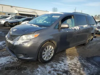 2016 Toyota Sienna LE with VIN 5TDJK3DC6GS135317, listed as a Copart auction lot 87875305 with 213,770 mi miles and Salvage Title. Bid and sale history available at carsss.com. Image 1.