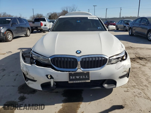 2020 BMW 3 Series 330i with VIN 3MW5R1J01L8B08554, listed as a Copart auction lot 47298125 with 98,461 mi miles and Salvage Title. Bid and sale history available at carsss.com. Image 5.