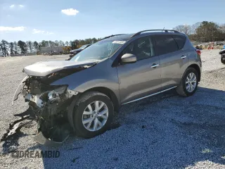 2012 Nissan Murano SL with VIN JN8AZ1MU1CW105911, listed as a Copart auction lot 46914855 with 138,596 mi miles and Salvage Title. Bid and sale history available at carsss.com. Image 1.
