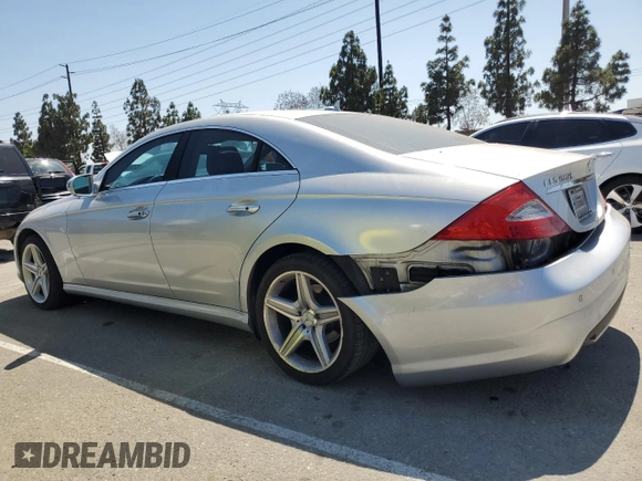 2009 Mercedes-Benz CLS 550 with VIN WDDDJ72X49A144598, listed as a Copart auction lot 62664585 with 130,412 mi miles and Salvage title. Bid and sale history available at DreamBid. Image 2.