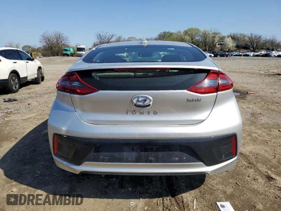 2018 Hyundai Ioniq Limited with VIN KMHC05LCXJU097276, listed as a Copart auction lot 51117795 with 73,779 mi miles and Salvage title. Bid and sale history available at DreamBid. Image 6.