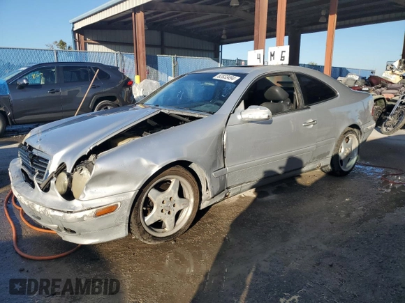 2002 Mercedes-Benz CLK 320/430 with VIN WDBLJ65G12T092383, listed as a Copart auction lot 82833494 with Not Provided miles and Salvage Title. Bid and sale history available at DreamBid. Image 1.
