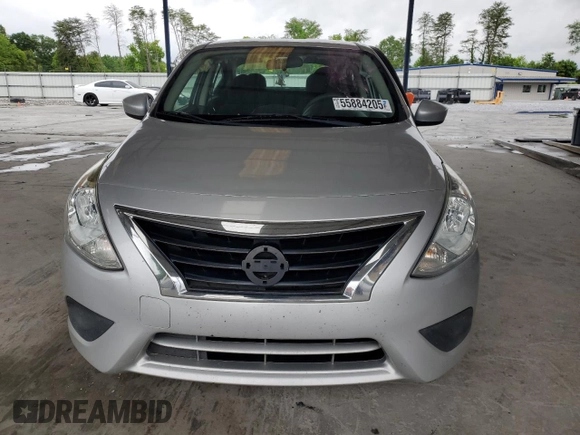 2016 Nissan Versa S with VIN 3N1CN7AP8GL852406, listed as a Copart auction lot 55884205 with 124,748 mi miles and Salvage title. Bid and sale history available at DreamBid. Image 5.