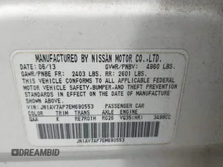2014 Infiniti Q50 Hybrid Sport with VIN JN1AV7AP7EM690553, listed as a IAAI auction lot 42196341 with 221,709 mi miles and . Bid and sale history available at DreamBid. Image 9.