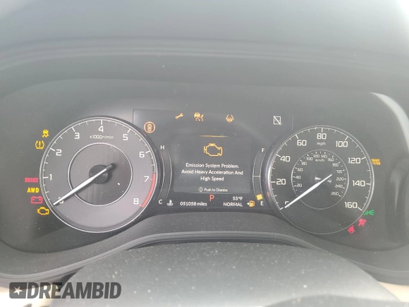 2021 Acura TLX w/Technology Package with VIN 19UUB6F45MA011831, listed as a Copart auction lot 46622925 with 51,058 mi miles and Salvage Title. Bid and sale history available at carsss.com. Image 9.