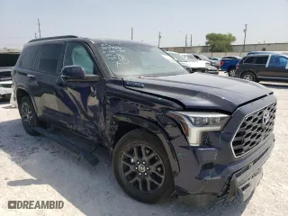 2023 Toyota Sequoia SR5 with VIN 7SVAAABA0PX006028, listed as a Copart auction lot 61586243 with 7,595 mi miles. Bid and sale history available at carsss.com. Image 4.