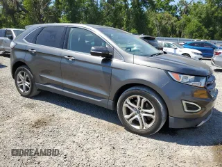 2016 Ford Edge Titanium with VIN 2FMPK3K81GBB99609, listed as a Copart auction lot 53101505 with 93,356 mi miles and Salvage Title. Bid and sale history available at carsss.com. Image 4.