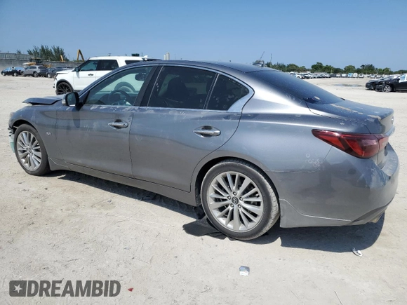 2020 Infiniti Q50 Luxe z VIN JN1EV7AP2LM203614, wystawiony jako Copart lot #57346785 z przebiegiem 62 659 mil mil oraz Nie do naprawy • Non repairable. Historia ofert i sprzedaży dostępna na DreamBid. Obrazek 2.