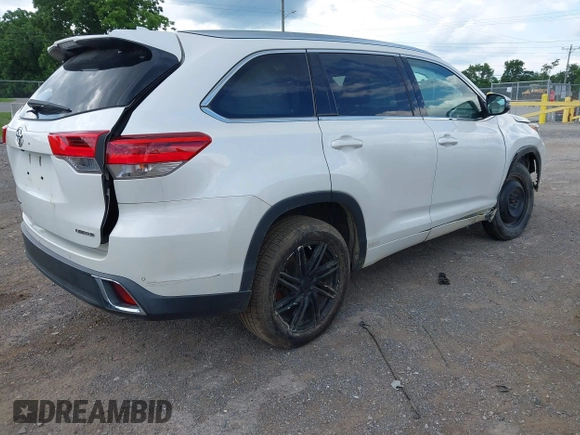 2017 Toyota Highlander Limited with VIN 5TDYZRFH6HS222576, listed as a IAAI auction lot 42405961 with 97,148 mi miles and . Bid and sale history available at DreamBid. Image 4.