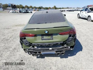2025 BMW M4 Competition xDrive with VIN WBS33HK08SCS46515, listed as a Copart auction lot 74051474 with 1,372 mi miles and Salvage Title. Bid and sale history available at carsss.com. Image 6.