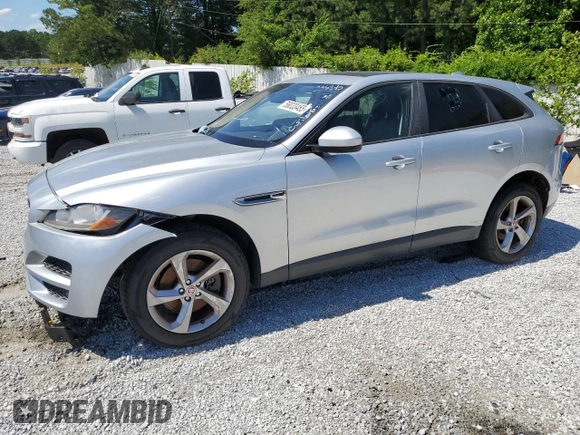 2018 Jaguar F-Pace 30t Premium with VIN SADCJ2GX3JA236845, listed as a Copart auction lot 58033465 with 153,394 mi miles and Clean title. Bid and sale history available at DreamBid. Image 1.