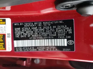 2020 Toyota Avalon Limited with VIN 4T1DZ1FB6LU041814, listed as a Copart auction lot 86360304 with 33,759 mi miles and Salvage Title. Bid and sale history available at carsss.com. Image 13.