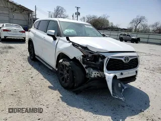 2022 Toyota Highlander L with VIN 5TDCZRAH8NS559649, listed as a Copart auction lot 48995005 with 51,958 mi miles and Salvage title. Bid and sale history available at DreamBid. Image 12.