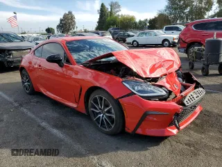 2023 Toyota GR86 with VIN JF1ZNBC11P8759329, listed as a Copart auction lot 80328044 with 10,616 mi miles and Salvage Title. Bid and sale history available at carsss.com. Image 4.