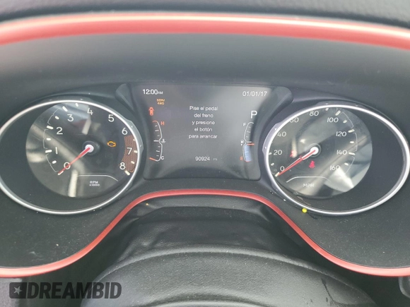 2020 Jeep Compass Trailhawk with VIN 3C4NJDDB6LT208185, listed as a Copart auction lot 56892265 with 90,924 mi miles and Salvage title. Bid and sale history available at DreamBid. Image 9.