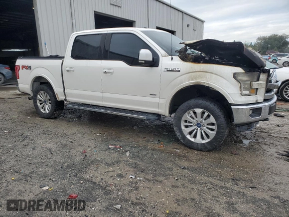 2015 Ford F-150 XLT with VIN 1FTEW1EG9FFB30252, listed as a Copart auction lot 46334915 with Not provided miles and Salvage title. Bid and sale history available at DreamBid. Image 4.